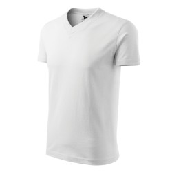 Tricou V-neck 102 - alb