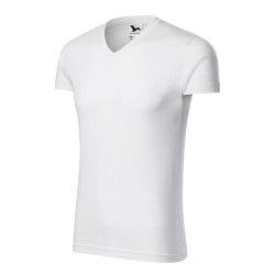 Tricou Slim Fit V-neck 146 - alb