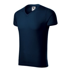 Tricou Slim Fit V-neck 146 - albastru marin