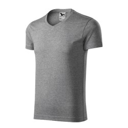Tricou Slim Fit V-neck 146 - gri închis