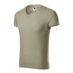 Tricou Slim Fit V-neck 146 - kaki deschis
