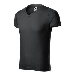 Tricou Slim Fit V-neck 146 - ebony gray