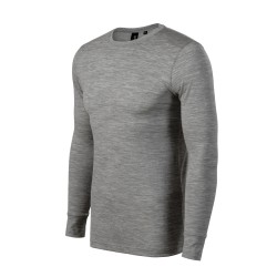 Tricou Merino Rise LS 159 - gri închis