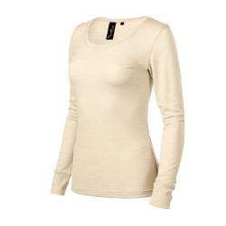 Tricou Merino Rise LS 160 - migdală