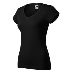 Tricou Fit V-neck 162 - negru