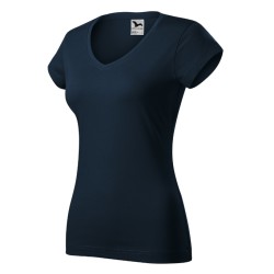 Tricou Fit V-neck 162 - albastru marin