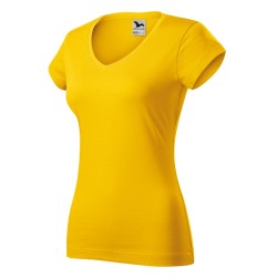Tricou Fit V-neck 162 - galben