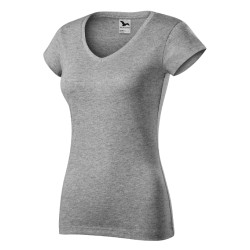 Tricou Fit V-neck 162 - gri închis