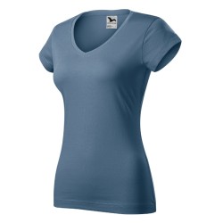 Tricou Fit V-neck 162 - denim