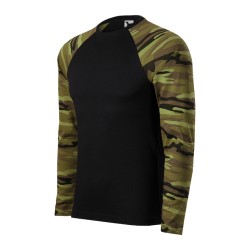 Tricou Camouflage LS 166 - camuflaj verde