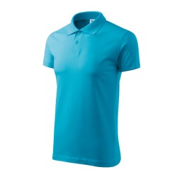 Tricou polo Single J. 202 - turcoaz