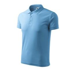 Tricou polo Pique Polo 203 - albastru azuriu