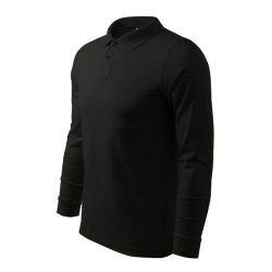 Tricou polo Single J. LS 211 - negru