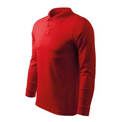 Tricou polo Single J. LS 211 - roşu