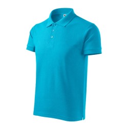 Tricou polo Cotton Heavy 215 - turcoaz