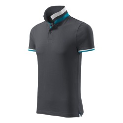 Tricou polo Collar Up 256 - antracit deschis
