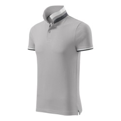 Tricou polo Collar Up 256 - silver gray