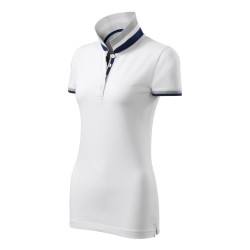 Tricou polo Collar Up 257 - alb