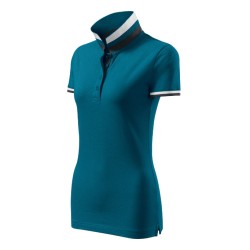 Tricou polo Collar Up 257 - albastru petrol