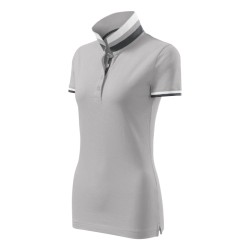 Tricou polo Collar Up 257 - silver gray