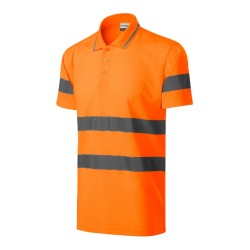 Tricou polo HV Runway 2V9 - portocaliu reflectorizant