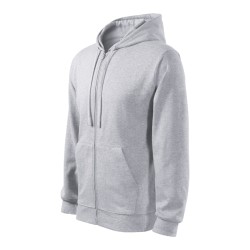 Hanorac Trendy Zipper 410 - gri deschis