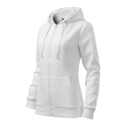 Hanorac Trendy Zipper 411 - alb