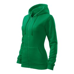 Hanorac Trendy Zipper 411 - verde mediu