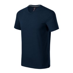 Tricou Action V-neck 700 - albastru marin