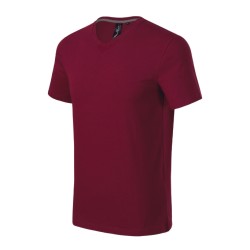 Tricou Action V-neck 700 - garnet