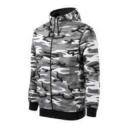 Hanorac Camo Zipper C19 - camuflaj gri