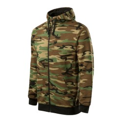 Hanorac Camo Zipper C19 - camuflaj maro