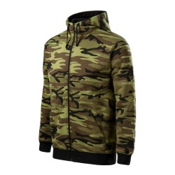 Hanorac Camo Zipper C19 - camuflaj verde