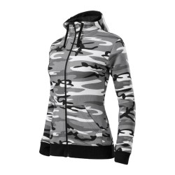Hanorac Camo Zipper C20 - camuflaj gri