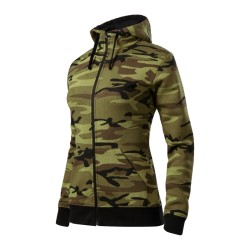 Hanorac Camo Zipper C20 - camuflaj verde