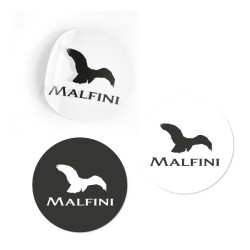 Material promoțional Autocolant MALFINI D60 - negru