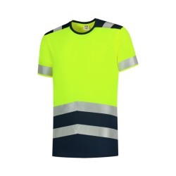 Tricou T-Shirt High Vis Bicolor T01 - galben reflectorizat