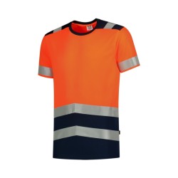 Tricou T-Shirt High Vis Bicolor T01 - portocaliu reflectorizant