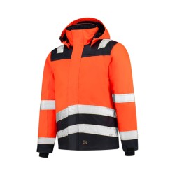 Jachetă/Vestă Midi Parka High Vis Bicolor T51 - portocaliu reflectorizant