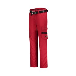 Pantaloni Work Pants Twill Women T70 - roşu